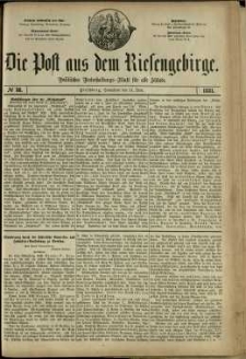 Die Post aus dem Riesengebirge, 1881, nr 88
