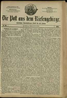 Die Post aus dem Riesengebirge, 1881, nr 90