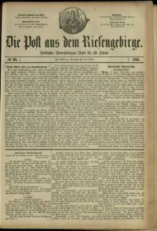 Die Post aus dem Riesengebirge, 1881, nr 93