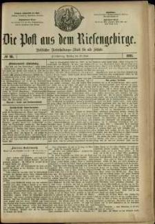 Die Post aus dem Riesengebirge, 1881, nr 98