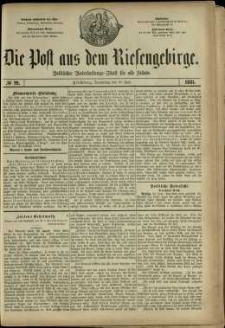 Die Post aus dem Riesengebirge, 1881, nr 99