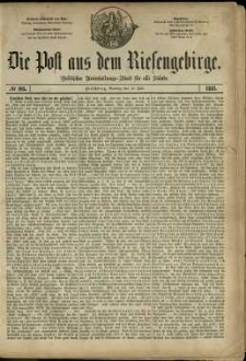 Die Post aus dem Riesengebirge, 1881, nr 105