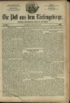 Die Post aus dem Riesengebirge, 1881, nr 106