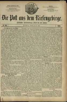 Die Post aus dem Riesengebirge, 1881, nr 113