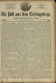 Die Post aus dem Riesengebirge, 1881, nr 114