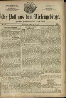 Die Post aus dem Riesengebirge, 1881, nr 117