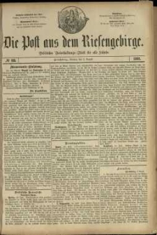 Die Post aus dem Riesengebirge, 1881, nr 118
