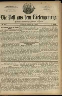 Die Post aus dem Riesengebirge, 1881, nr 119