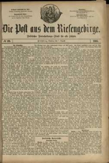 Die Post aus dem Riesengebirge, 1881, nr 121