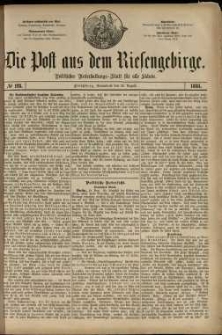 Die Post aus dem Riesengebirge, 1881, nr 128