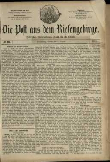 Die Post aus dem Riesengebirge, 1881, nr 130