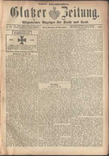 Glatzer Zeitung : Allgemeiner Anzeiger fuer Stadt und Land, 1895, nr 73 [10.09]