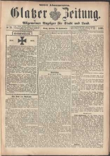 Glatzer Zeitung : Allgemeiner Anzeiger fuer Stadt und Land, 1895, nr 76 [20.09]
