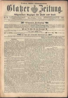 Glatzer Zeitung : Allgemeiner Anzeiger fuer Stadt und Land, 1895, nr 79 [1.10]