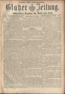 Glatzer Zeitung : Allgemeiner Anzeiger fuer Stadt und Land, 1895, nr 82 [11.10]