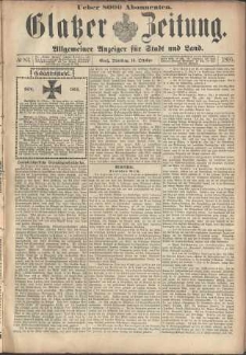 Glatzer Zeitung : Allgemeiner Anzeiger fuer Stadt und Land, 1895, nr 83 [15.10]