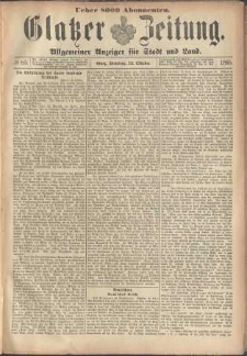 Glatzer Zeitung : Allgemeiner Anzeiger fuer Stadt und Land, 1895, nr 85 [22.10]