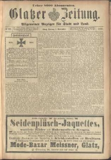 Glatzer Zeitung : Allgemeiner Anzeiger fuer Stadt und Land, 1895, nr 88 [1.11]