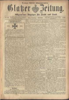 Glatzer Zeitung : Allgemeiner Anzeiger fuer Stadt und Land, 1895, nr 89 [5.11]