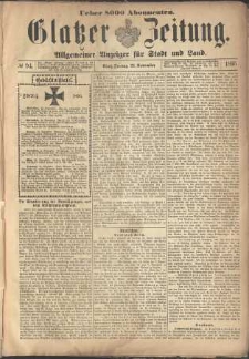 Glatzer Zeitung : Allgemeiner Anzeiger fuer Stadt und Land, 1895, nr 94 [22.11]