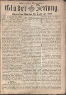 Glatzer Zeitung : Allgemeiner Anzeiger fuer Stadt und Land, 1895, nr 95 [26.11]