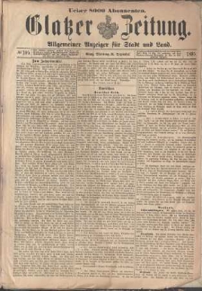 Glatzer Zeitung : Allgemeiner Anzeiger fuer Stadt und Land, 1895, nr 105 [31.12]