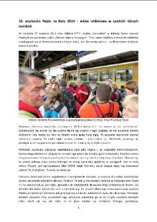 10. wycieczka Rajdu na Raty 2014 – wieże widokowe w czeskich Górach Izerskich [Dokument elektroniczny]