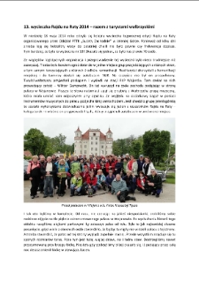 13. wycieczka Rajdu na Raty 2014 &ndash; razem z turystami wałbrzyskimi [Dokument elektroniczny]