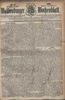 Waldenburger Wochenblatt, Jg. 30, 1884, nr 21