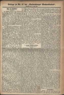 Waldenburger Wochenblatt, Jg. 30, 1884, nr 47