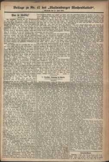 Waldenburger Wochenblatt, Jg. 30, 1884, nr 47