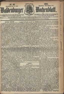 Waldenburger Wochenblatt, Jg. 30, 1884, nr 48
