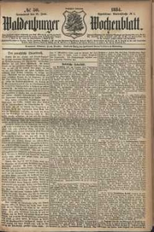 Waldenburger Wochenblatt, Jg. 30, 1884, nr 50