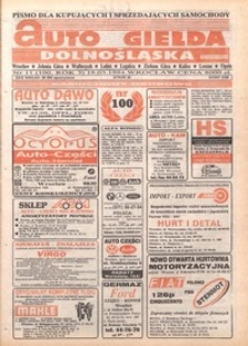 Auto Giełda Dolnośląska : pismo dla kupujących i sprzedających samochody, R. 3, 1994, nr 11 (100) [19.03]