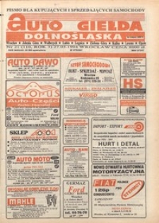 Auto Giełda Dolnośląska : pismo dla kupujących i sprzedających samochody, R. 3, 1994, nr 21 (110) [27.05]