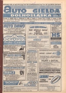 Auto Giełda Dolnośląska : pismo dla kupujących i sprzedających samochody, R. 3, 1994, nr 22 (111) [3.06]