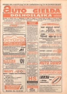 Auto Giełda Dolnośląska : pismo dla kupujących i sprzedających samochody, R. 3, 1994, nr 25 (114) [24.06]
