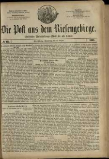 Die Post aus dem Riesengebirge, 1881, nr 131