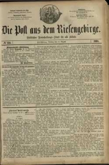 Die Post aus dem Riesengebirge, 1881, nr 134