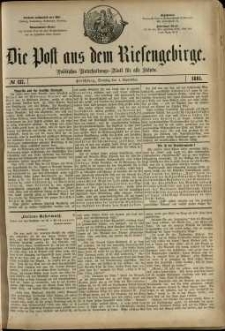 Die Post aus dem Riesengebirge, 1881, nr 137