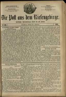 Die Post aus dem Riesengebirge, 1881, nr 138