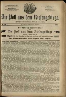 Die Post aus dem Riesengebirge, 1881, nr 146