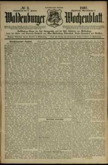 Waldenburger Wochenblatt, Jg. 43, 1897, nr 3