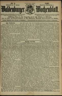 Waldenburger Wochenblatt, Jg. 43, 1897, nr 4
