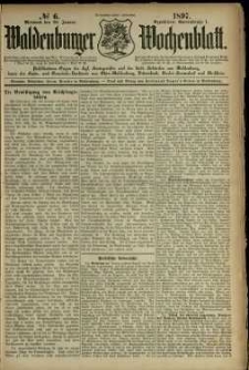 Waldenburger Wochenblatt, Jg. 43, 1897, nr 6
