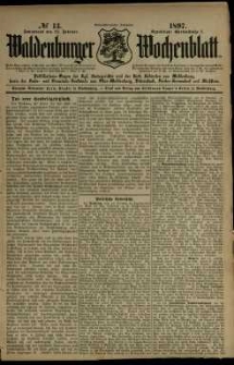 Waldenburger Wochenblatt, Jg. 43, 1897, nr 13