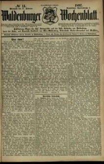 Waldenburger Wochenblatt, Jg. 43, 1897, nr 14