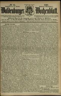 Waldenburger Wochenblatt, Jg. 43, 1897, nr 15
