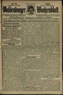 Waldenburger Wochenblatt, Jg. 43, 1897, nr 25
