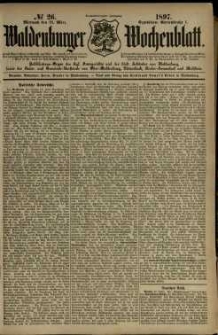 Waldenburger Wochenblatt, Jg. 43, 1897, nr 26